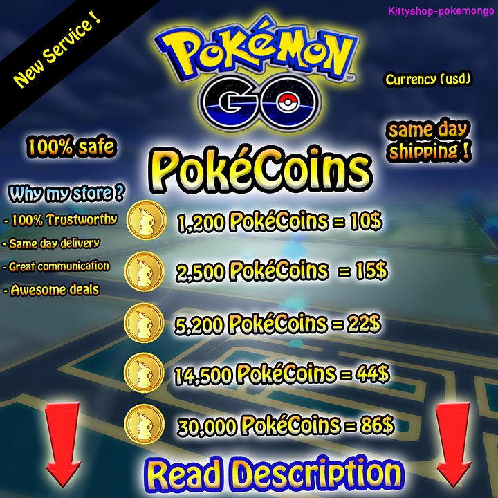 🟢PokéCoins Price Chart🪙 product image (1)