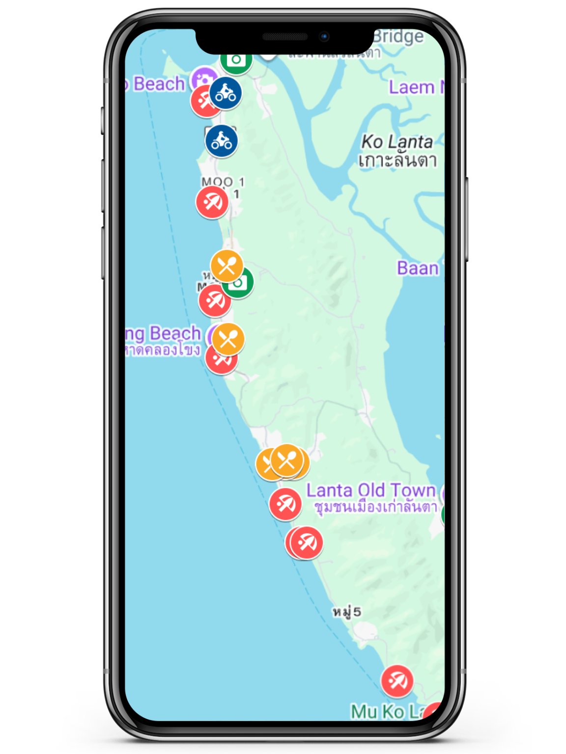 KOH LANTA THAILAND Map & Guide for Easy Trip Planning product image (2)