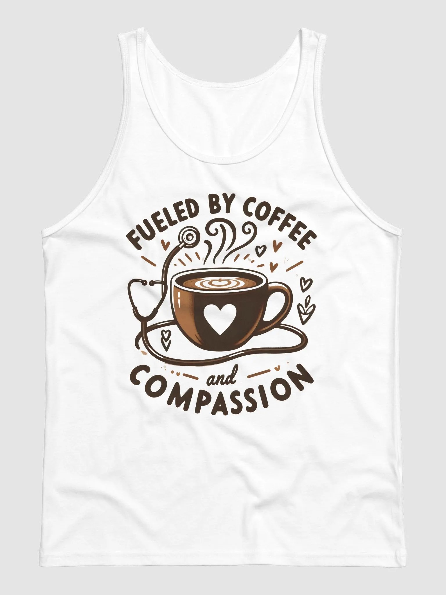 Compassionate Coffee Heart Tank product image (1)