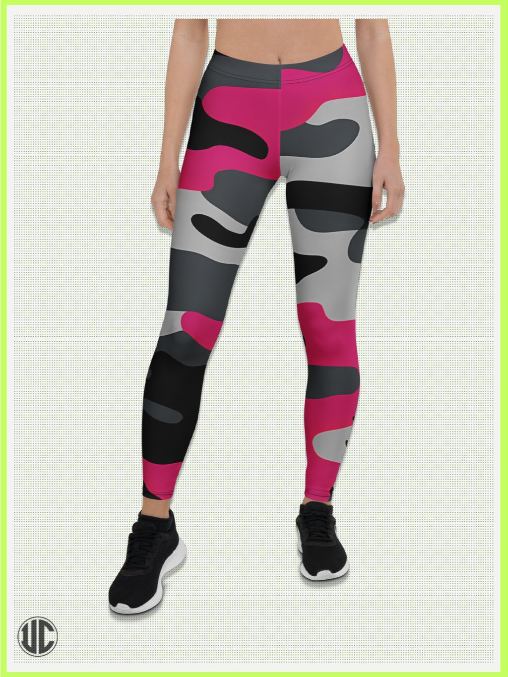 Savage Pink Camo – Women’s Leggings product image (1)