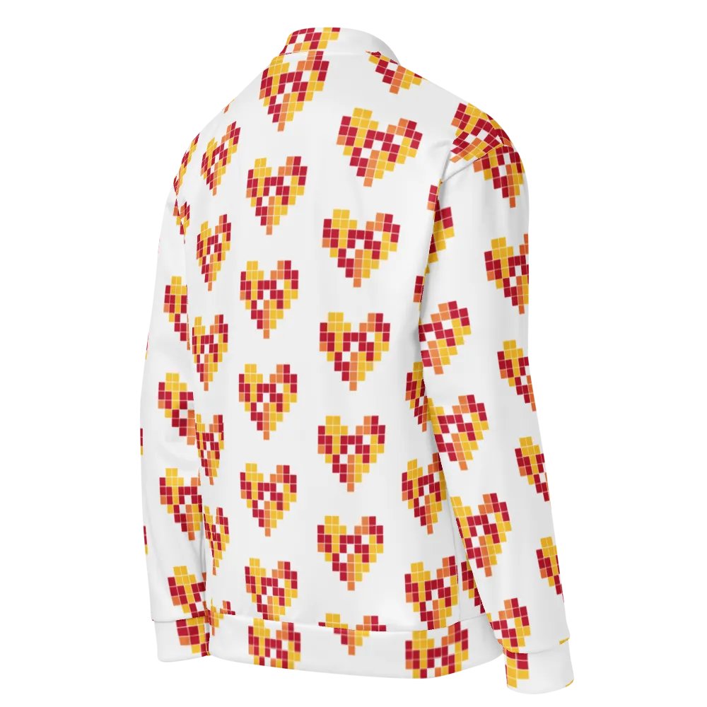 Pixel Heart All-Over Bomber Jacket product image (9)
