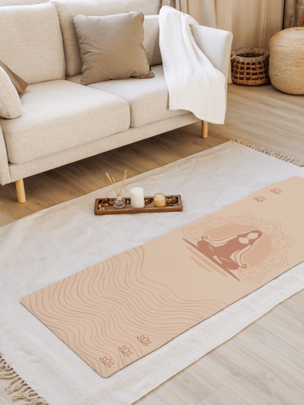 Esterilla de Yoga Antideslizante con Base de Goma y Superficie de Microsuede (61 × 173 cm) product image (1)