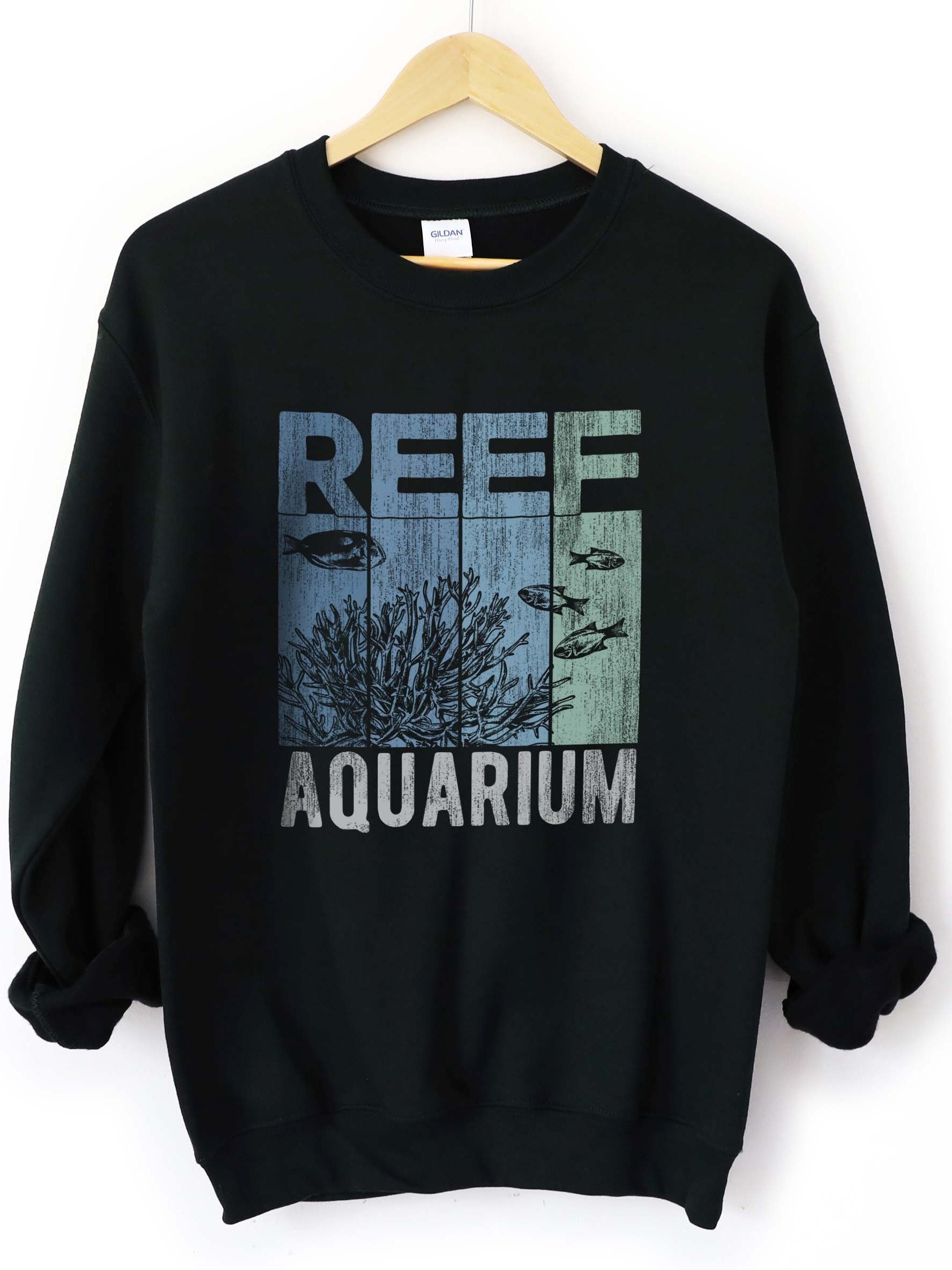 Reef Aquarium Sweatshirt – Saltwater Coral Reef Tank Enthusiast Graphic Sweatshirt product image (1)
