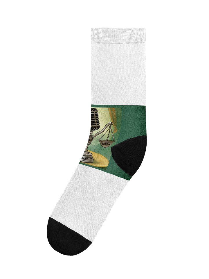 Justice Served from Head to Toe Crew Socks product image (1)
