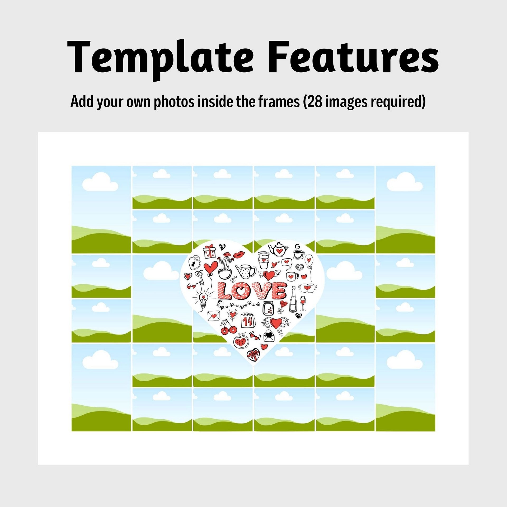 Love Themed Photo Collage Canva Template product image (4)