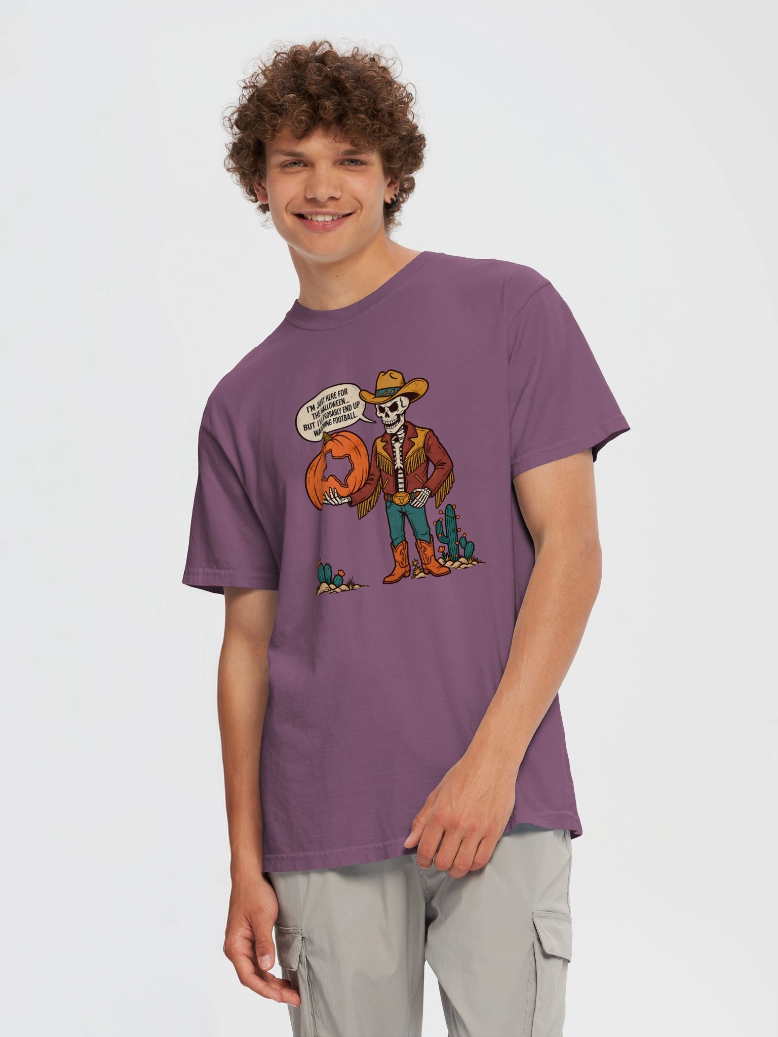 Halloween Cowboy Skeleton Mens Shirt product image (66)