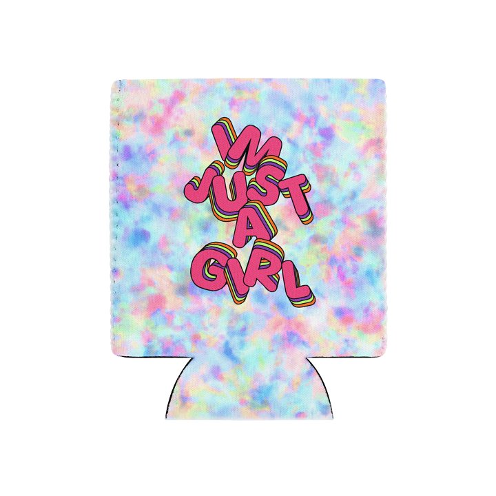 I'm just a girl Pastel Tie-Dye Coozie product image (1)