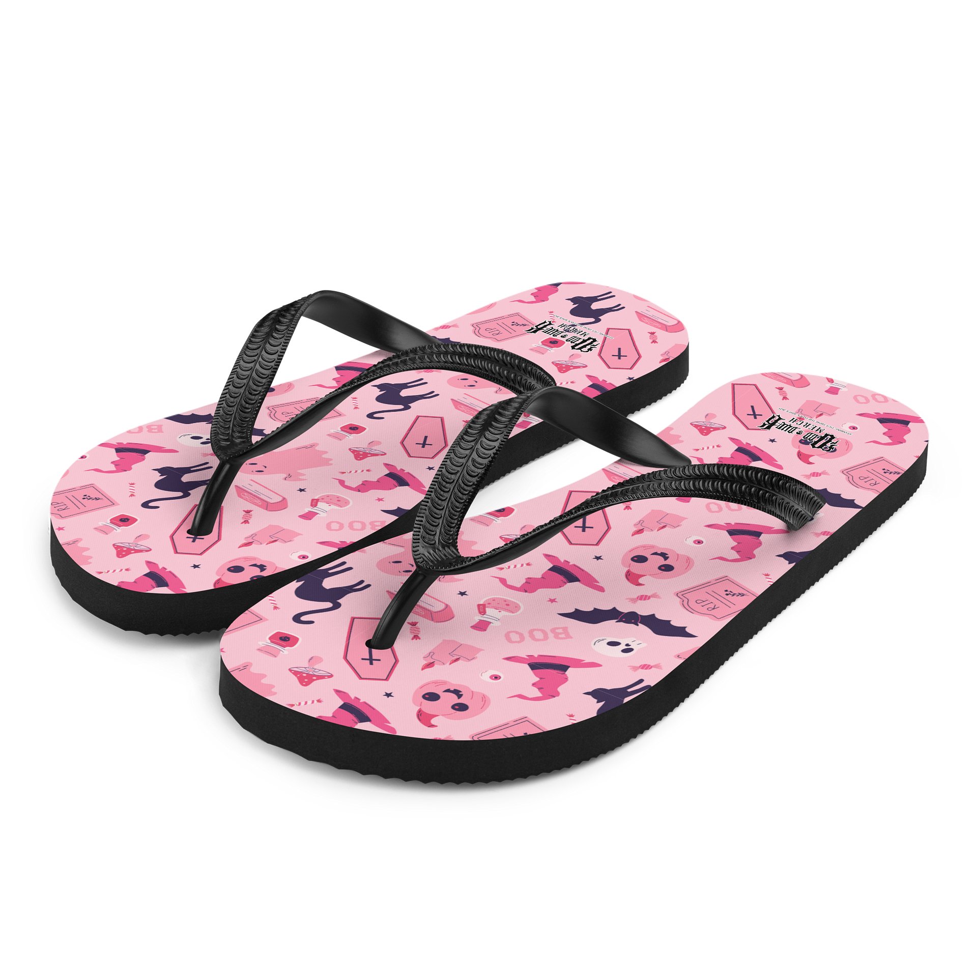 Pink Spooky Flip Flops product image (1)