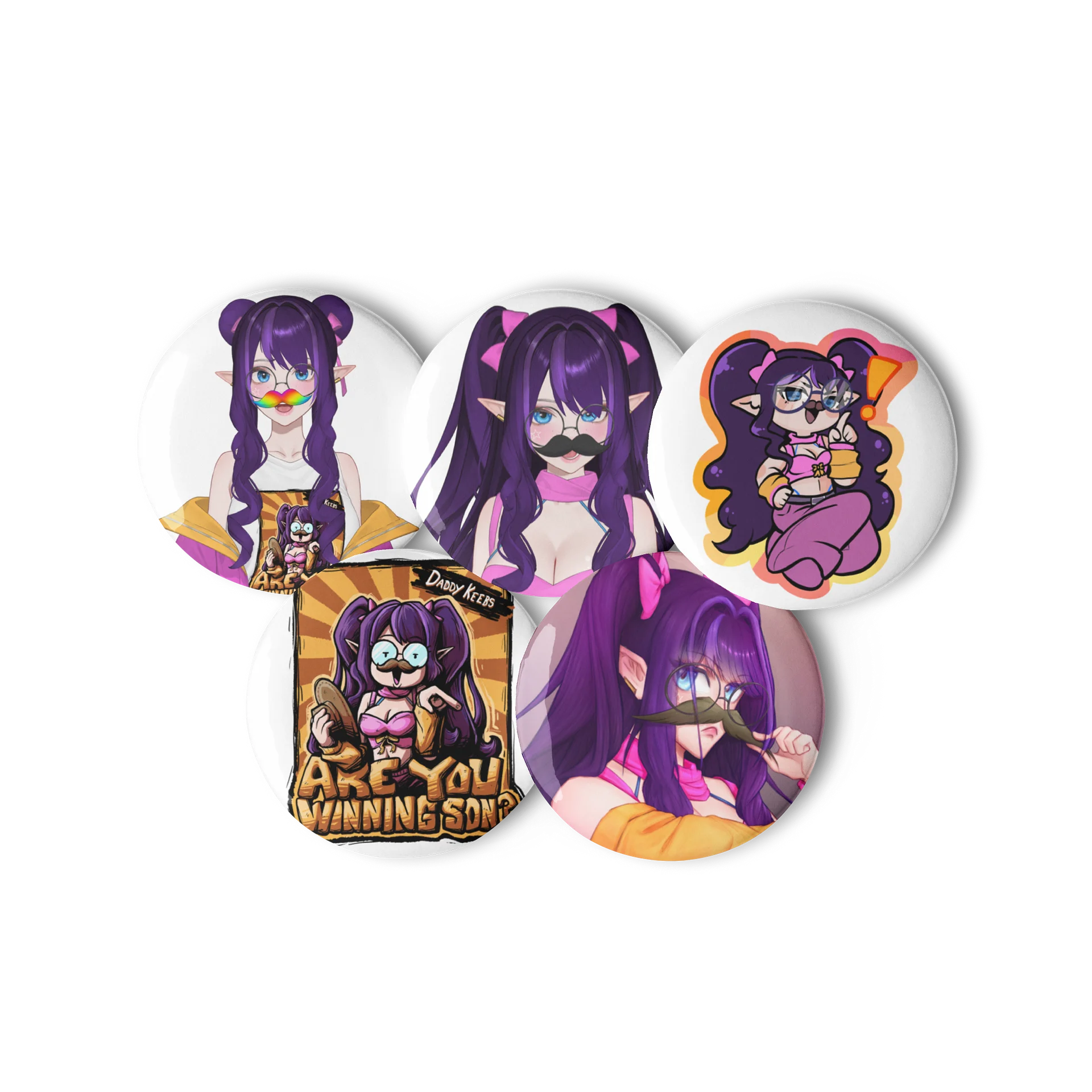 Daddy Keebs Pin Set product image (2)