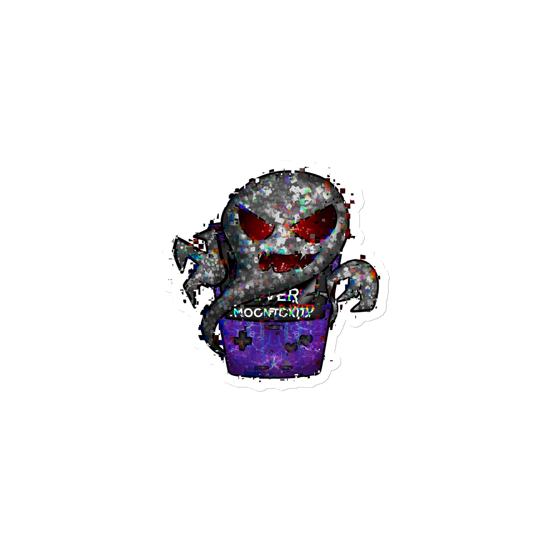 Glitched Ghostie Magnet product image (1)