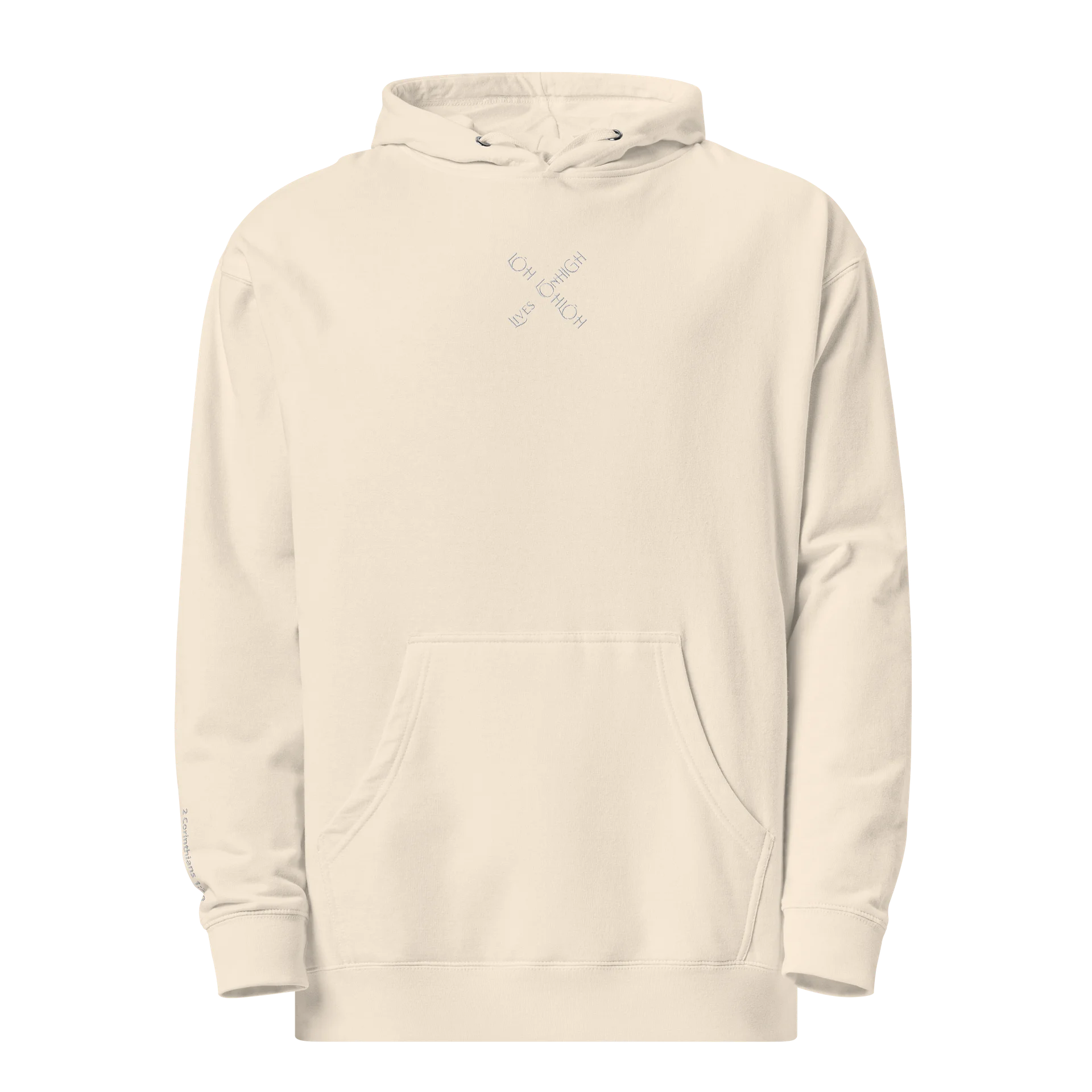 The Lives On HIGH | YTG STEALTH | UNISEX Hoodie | Bone White product image (3)
