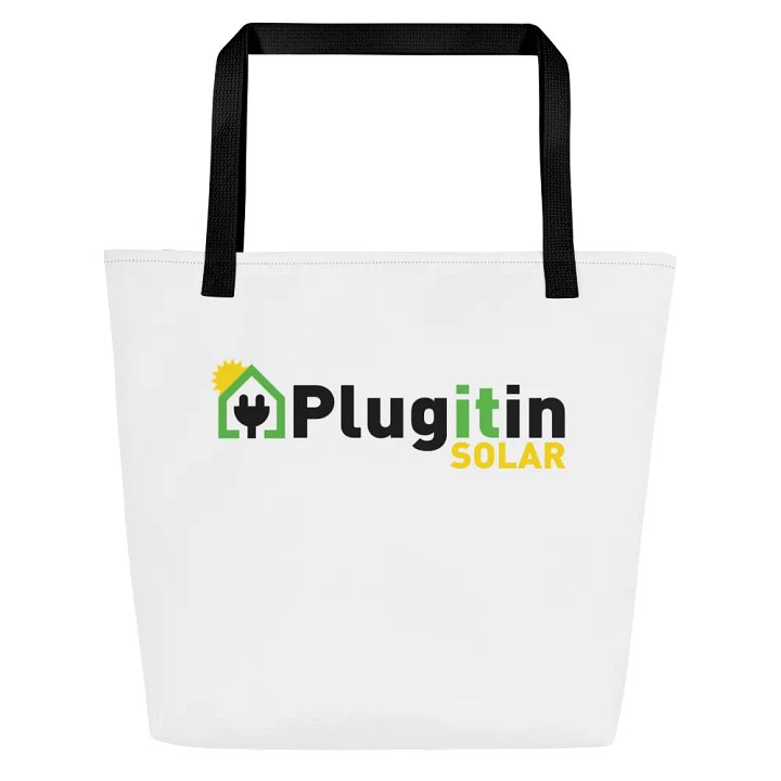 Plug It In Solar High-Quality Large Tote Bag w/ Pocket product image (1)