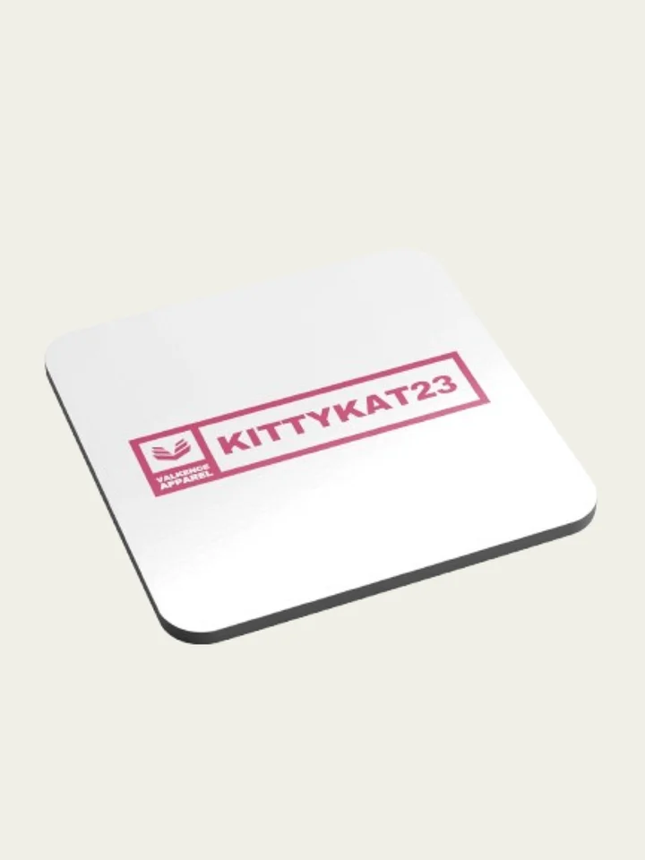 Kittykat23 Cork Coaster - White product image (2)