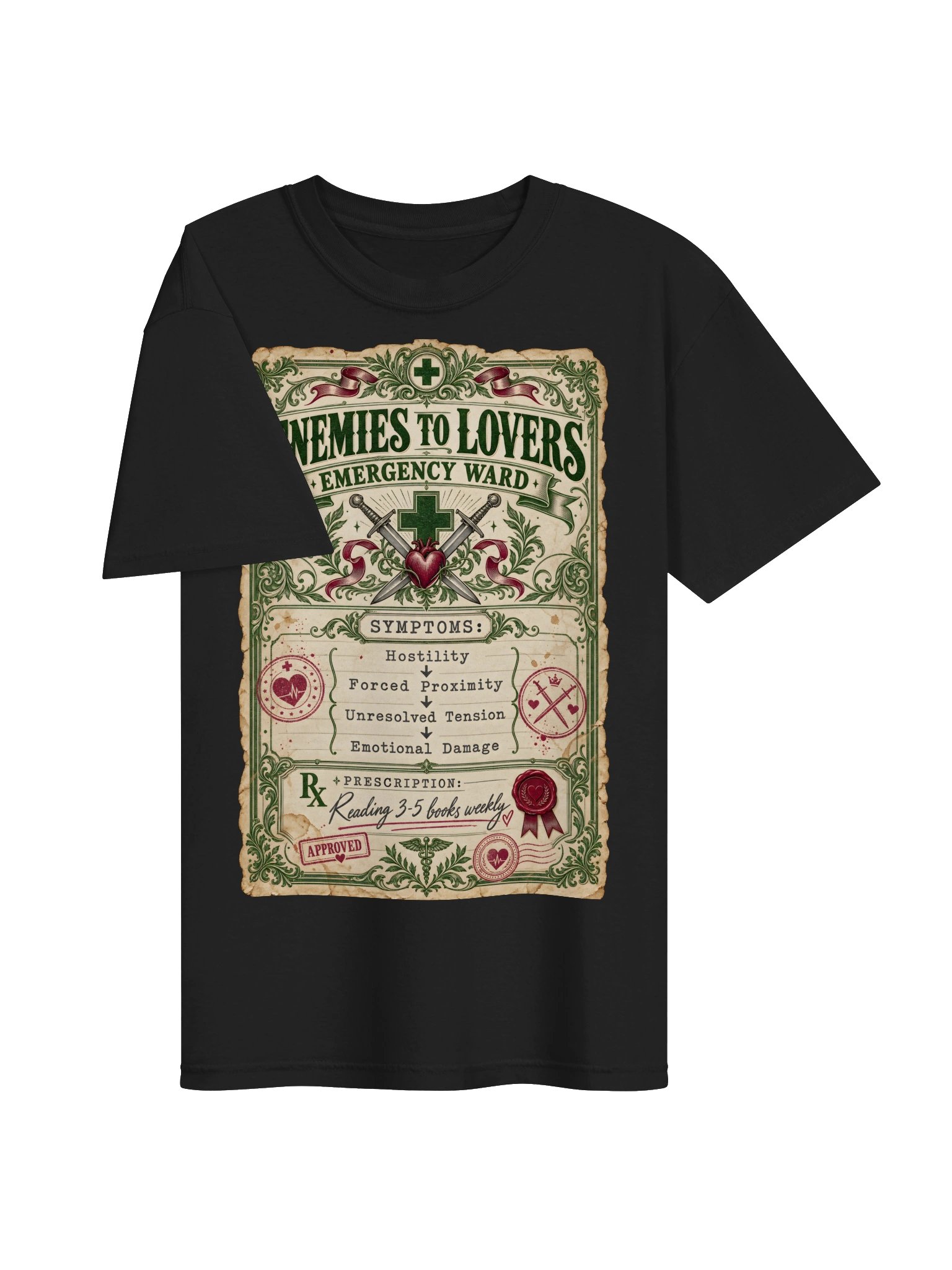 Enemies to Lovers Emergency Ward Vintage Prescription Shirt product image (9)