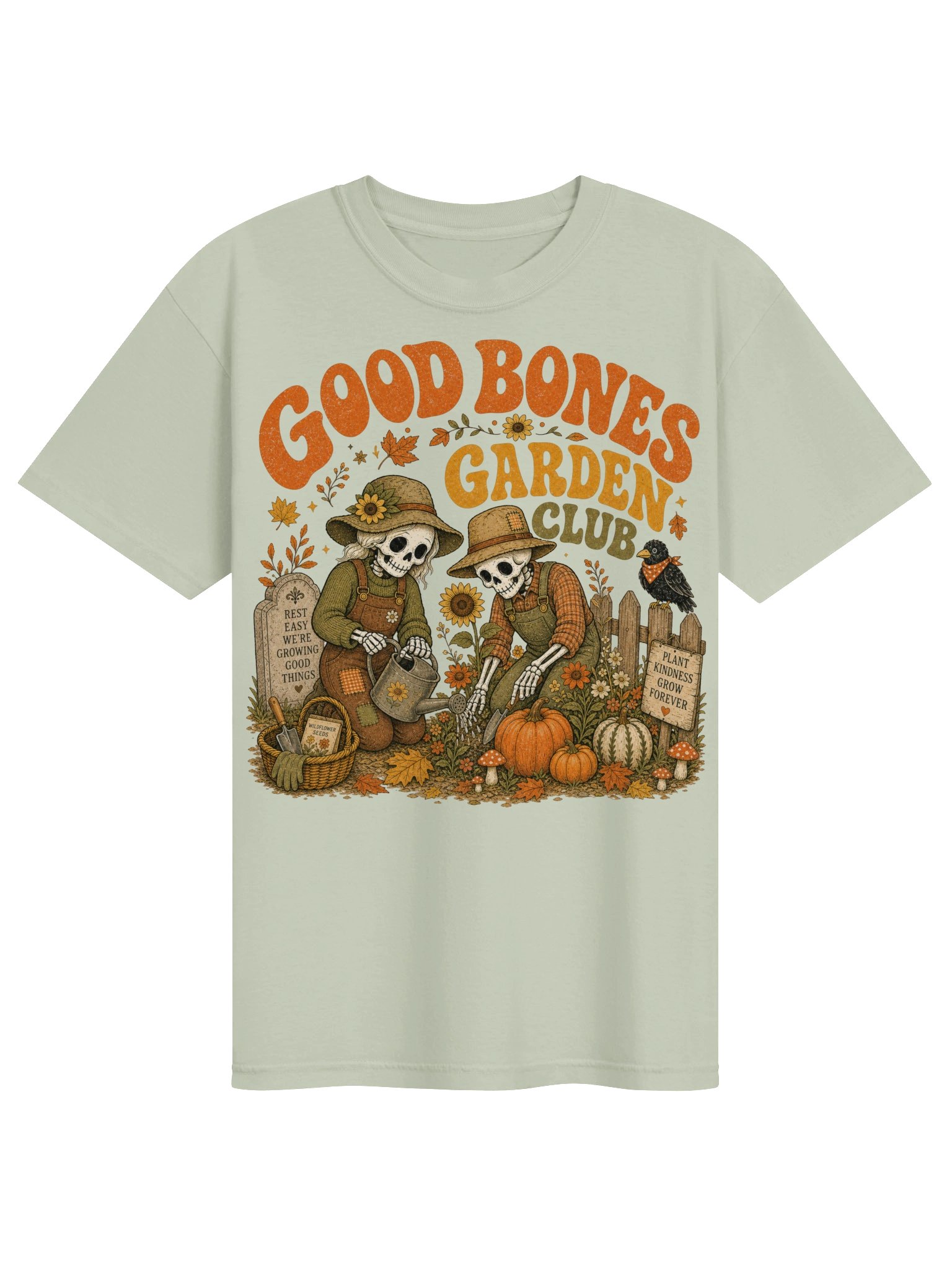 Good Bones Garden Club Skeleton Garden T-Shirt product image (163)