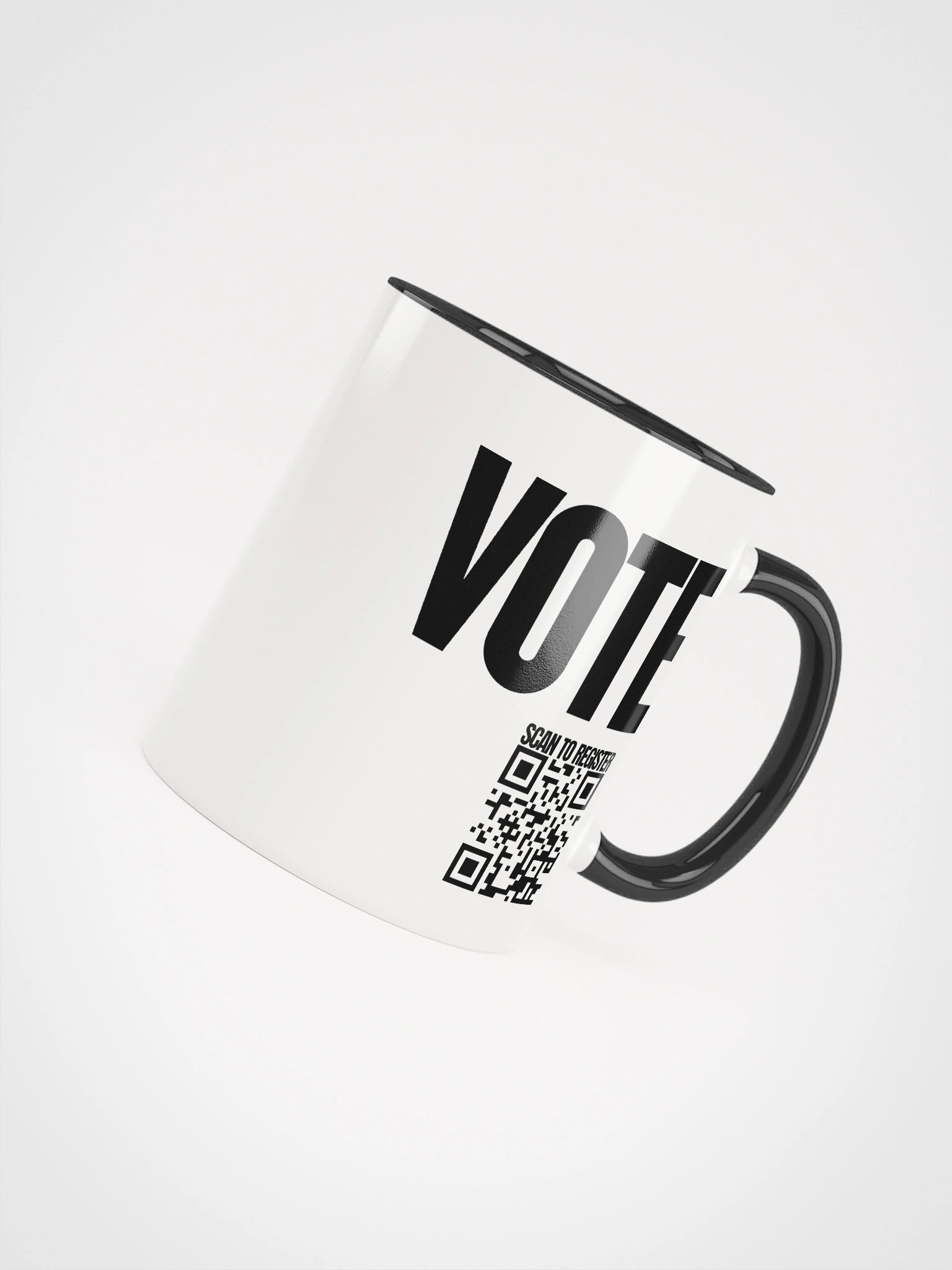 VOTE Scan to Register QR Code Mug - Being Liberal product image (5)