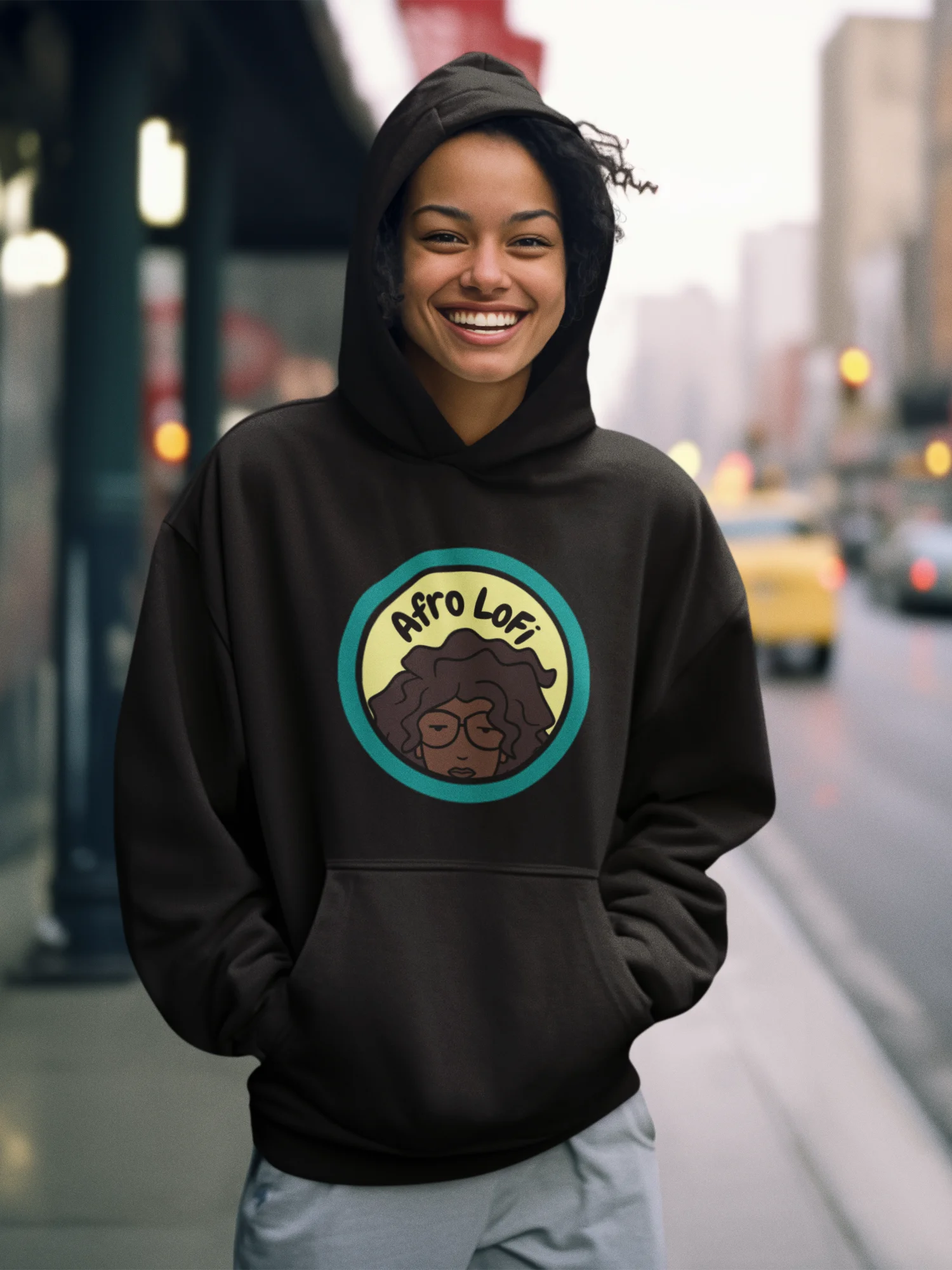 Afro LoFi Music Logo Hoodie product image (1)