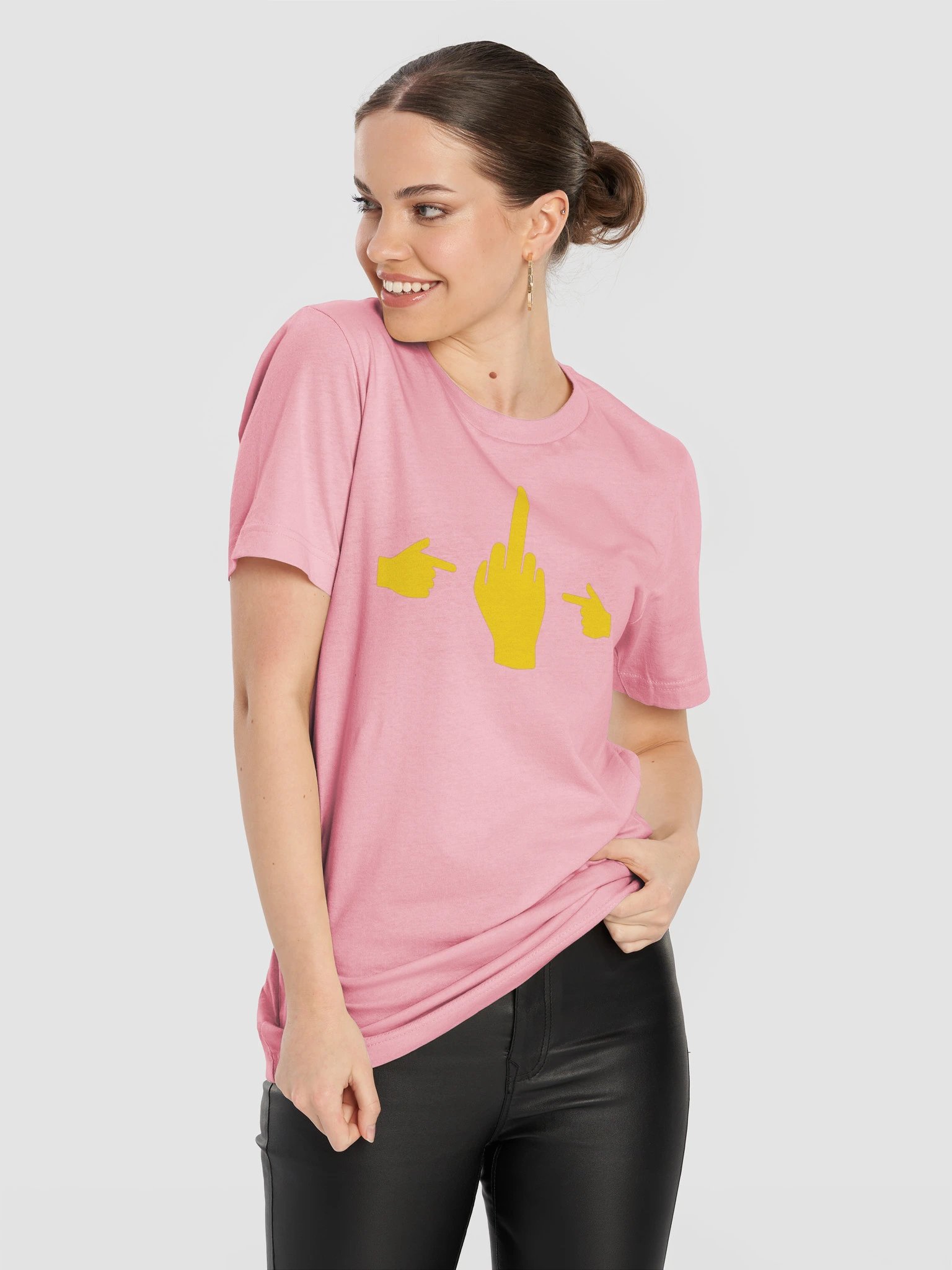 No Middle Finger Point ShopCo Yellow Unisex Tee product image (21)
