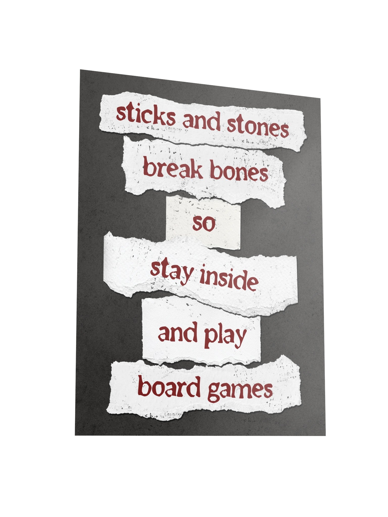Ransom Note Board Game Room Poster - UNFRAMED product image (5)