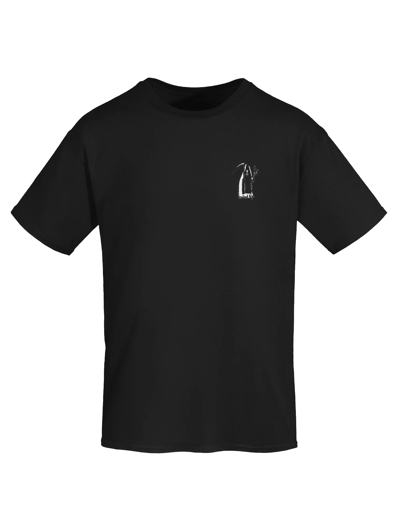Bruised Hips Friendly Reaper (white) Pocket T product image (51)