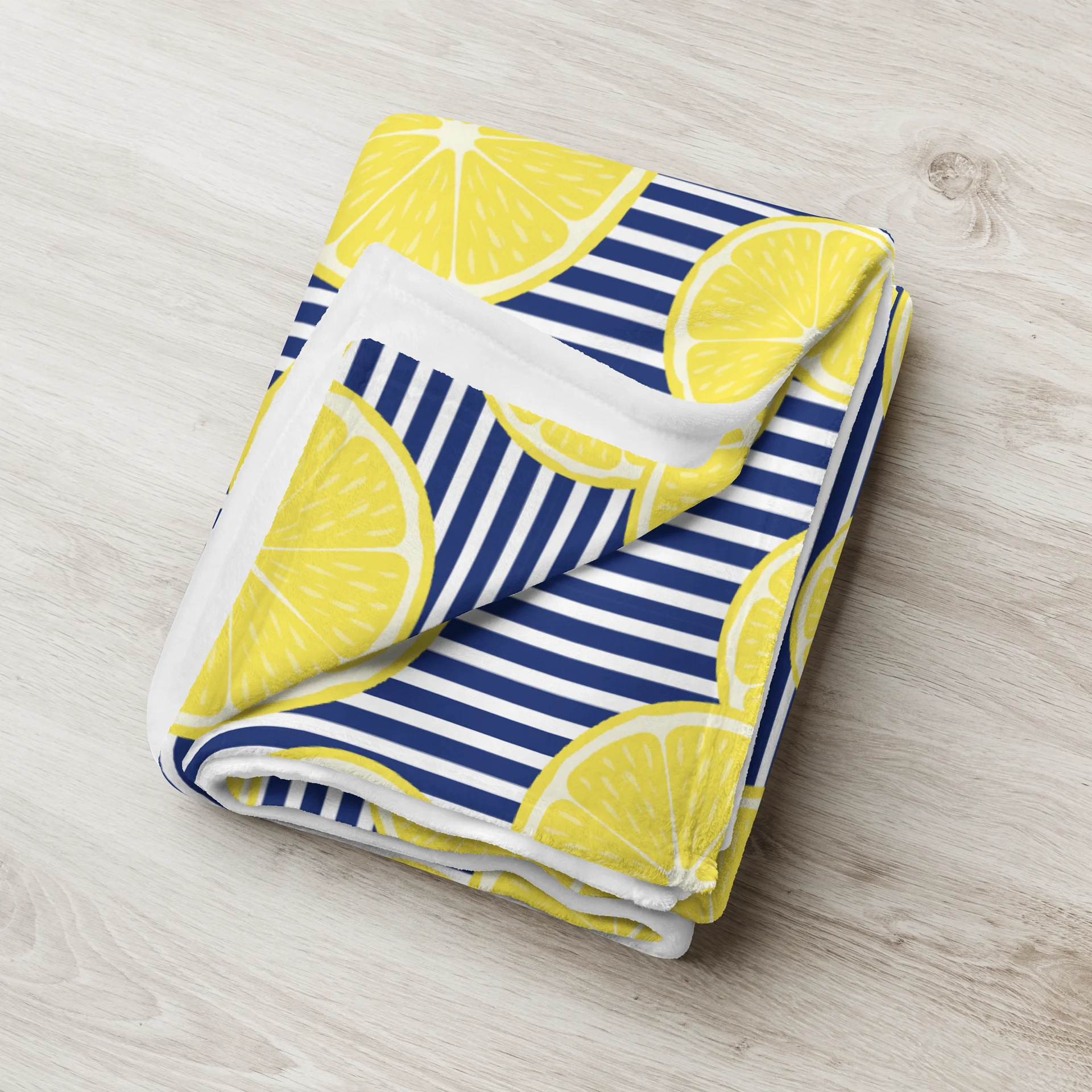 Tropical Lemon Patterned Throw Blanket for a Fresh Home Look product image (8)