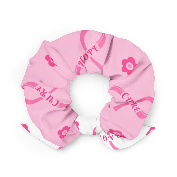 Hopeful Pink Ribbon Scrunchie product image (2)