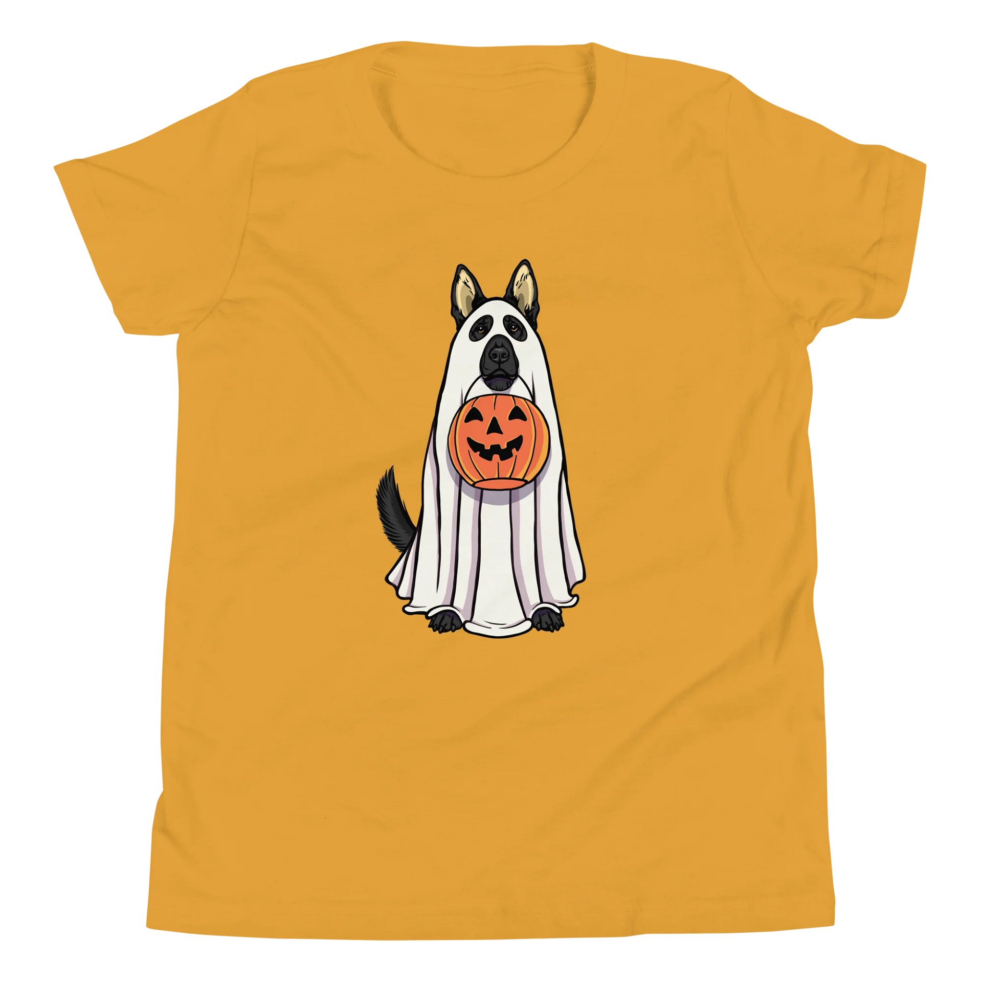 Halloween German Shepherd(Black) Youth T-Shirt product image (5)