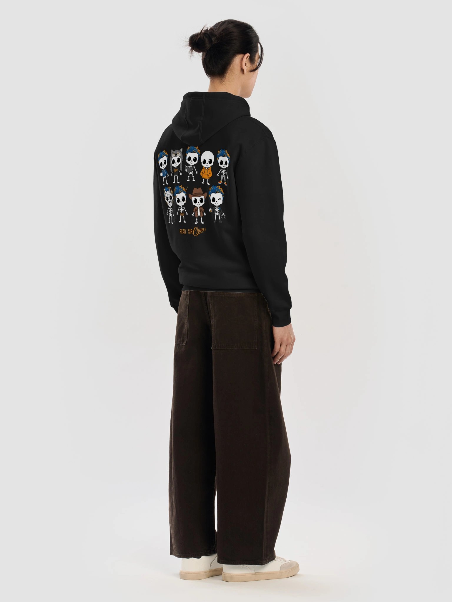SkeleReads Halloween Zippered Hoodie product image (61)
