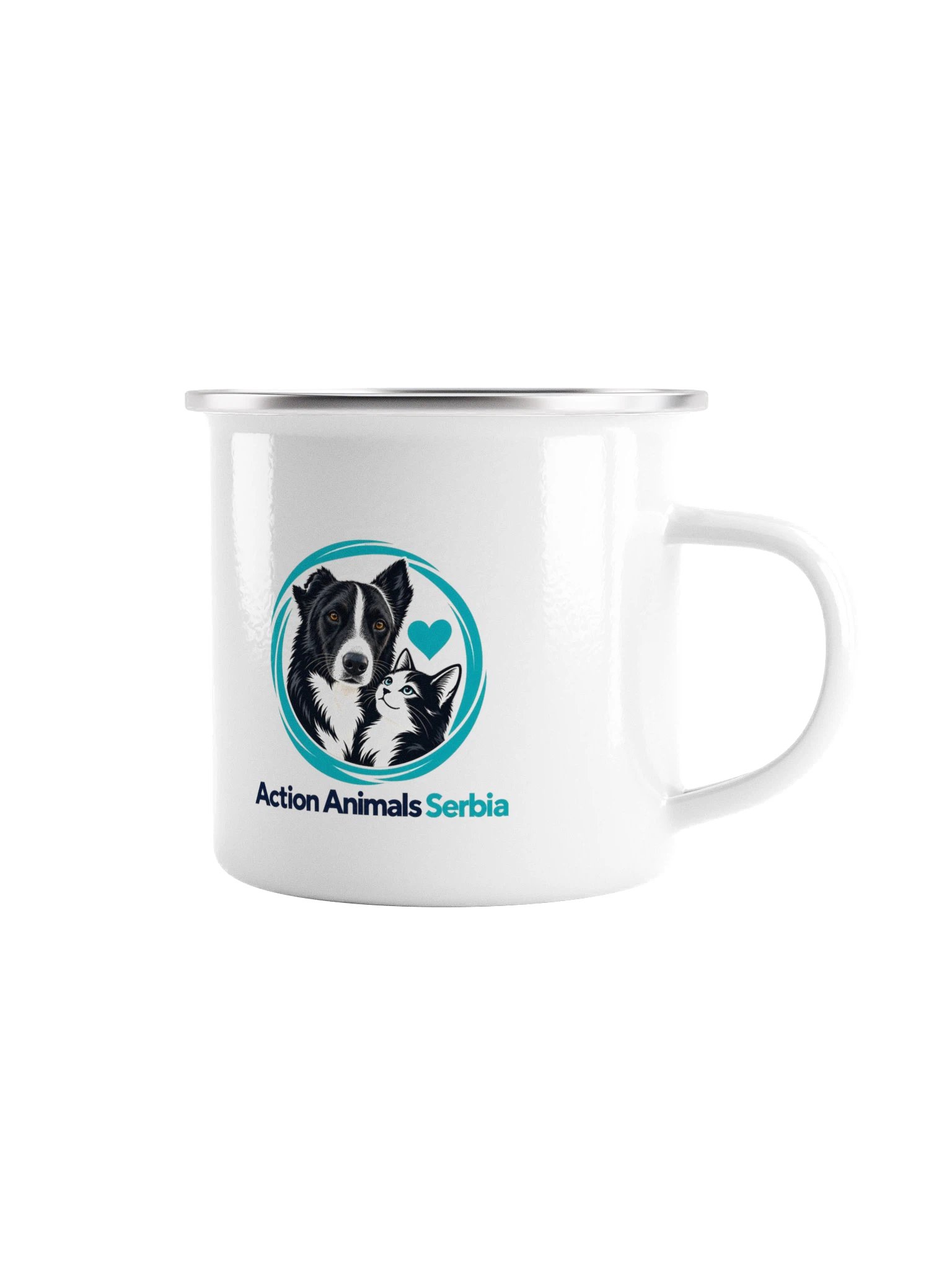 AAS · Hund und Katze – Emaille-Campingbecher product image (2)