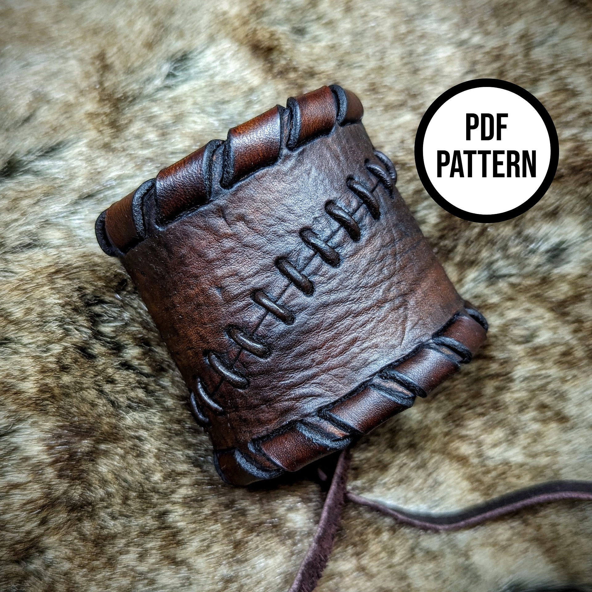 Floki Leather Cuff - Everyday Cosplay PDF Pattern for Leatherwork product image (1)