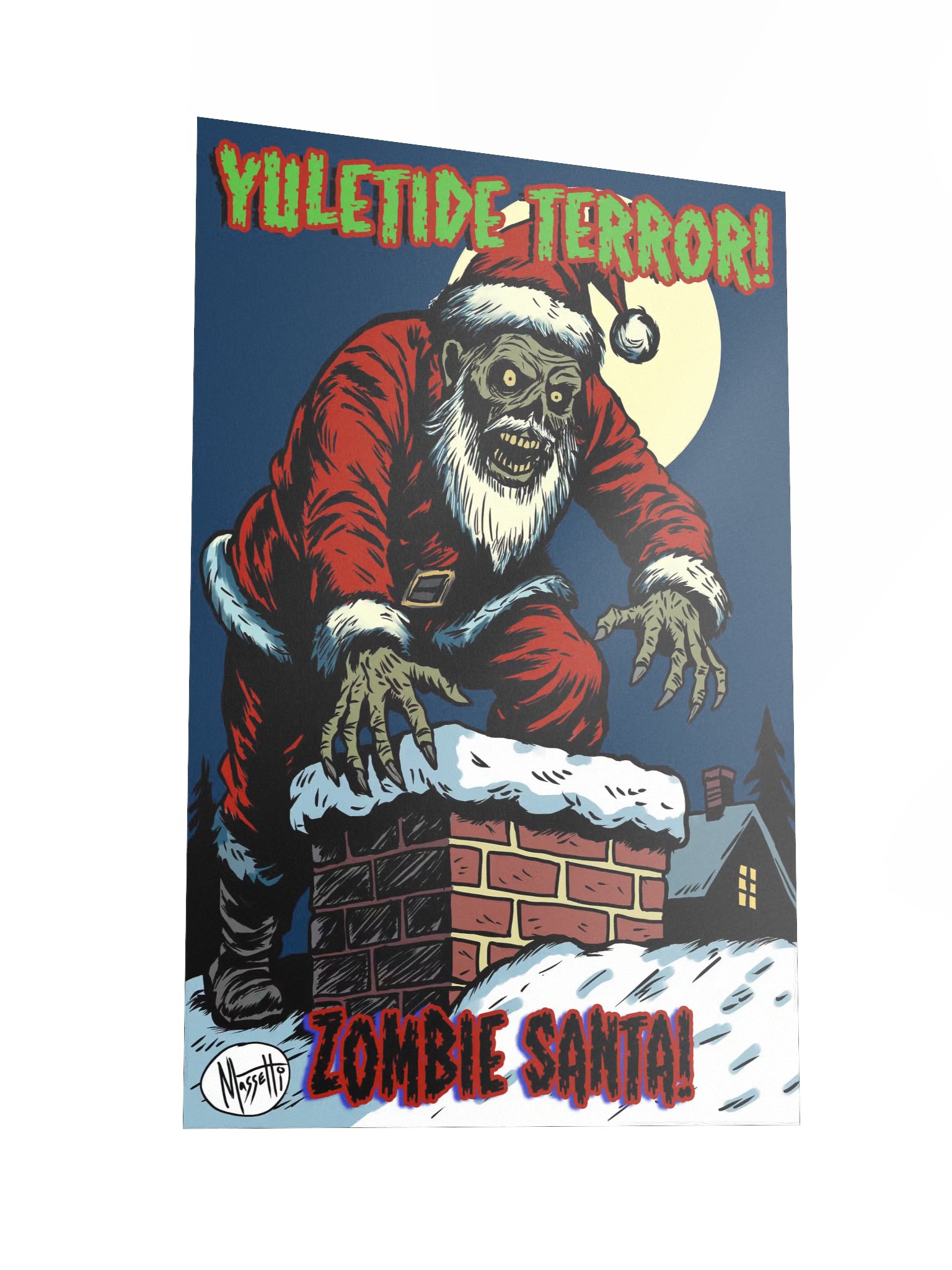 ZOMBIE SANTA Art Print product image (2)