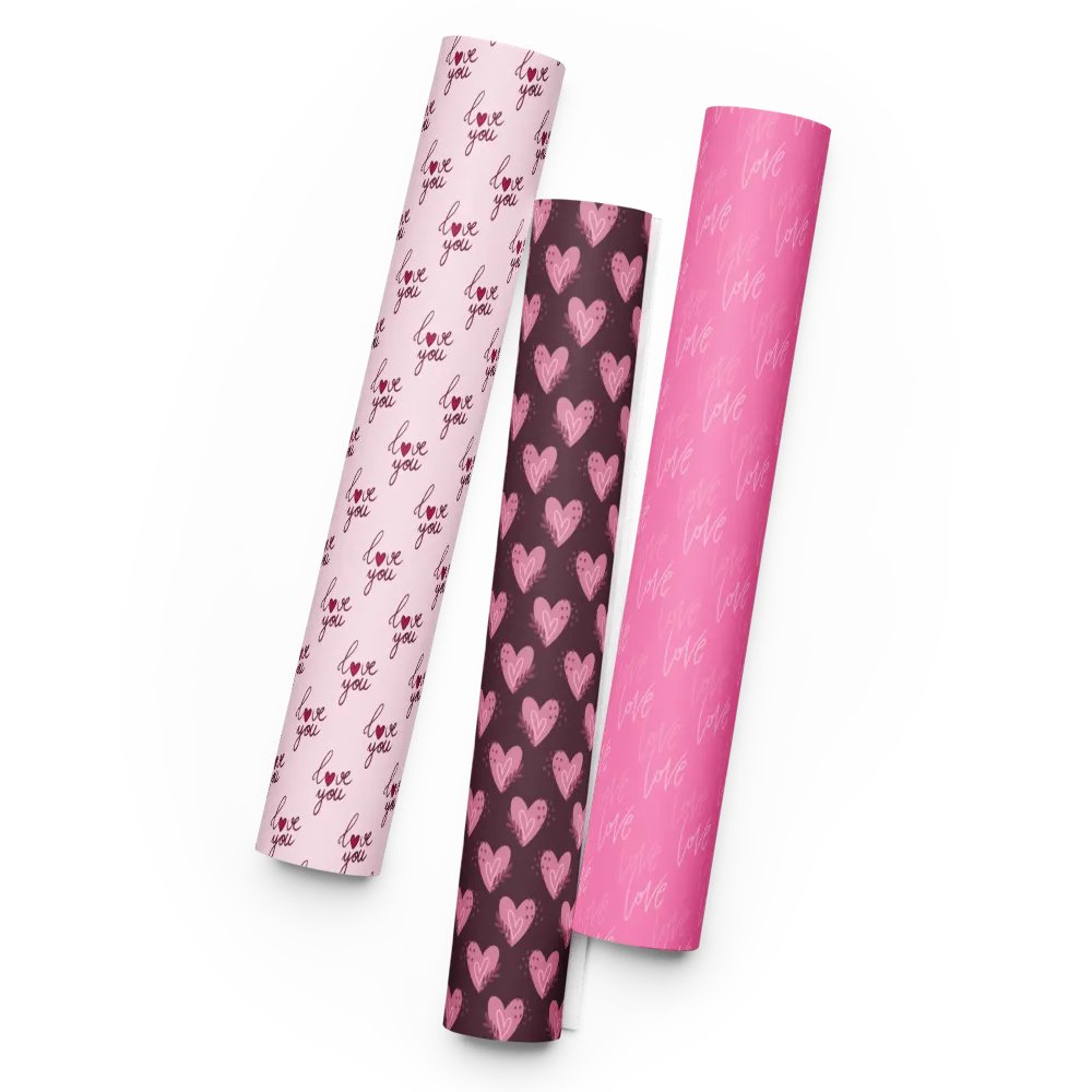 Valentine Love Wrapping Paper Set of 3 product image (7)