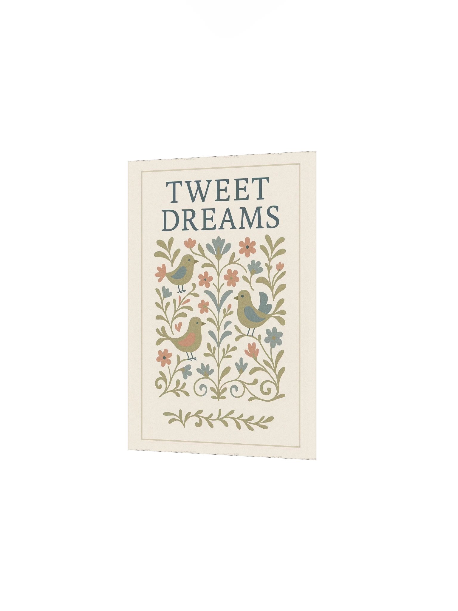 Tweet Dreams No2 – Whimsical Art Print – by M-Art & Design - Printed Poster product image (10)