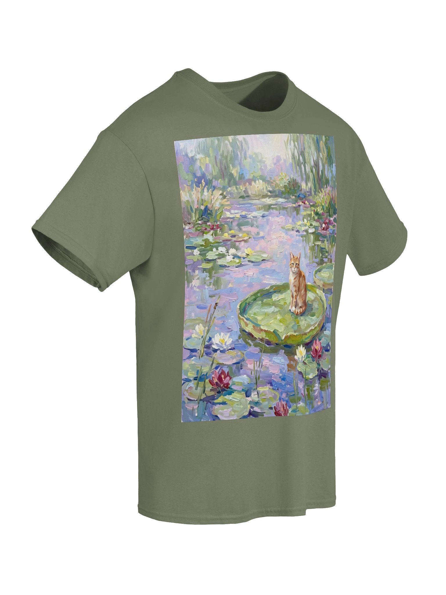 Water Lilies Cat Tee product image (41)