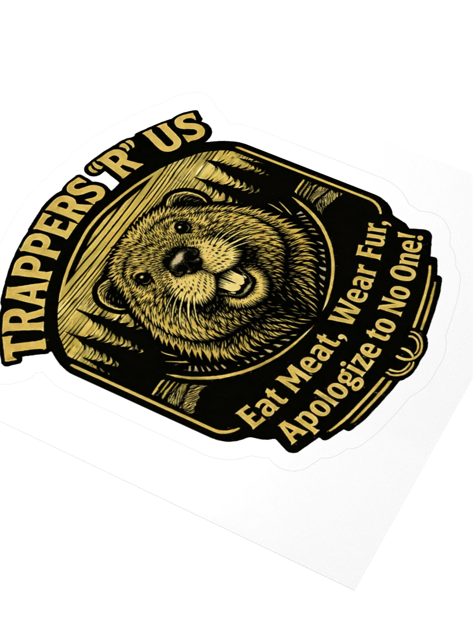 TRUS Eat Meat Beaver Sticker product image (5)
