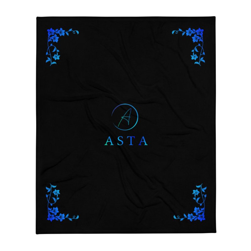 Asta Throw Blanket in black product image (1)