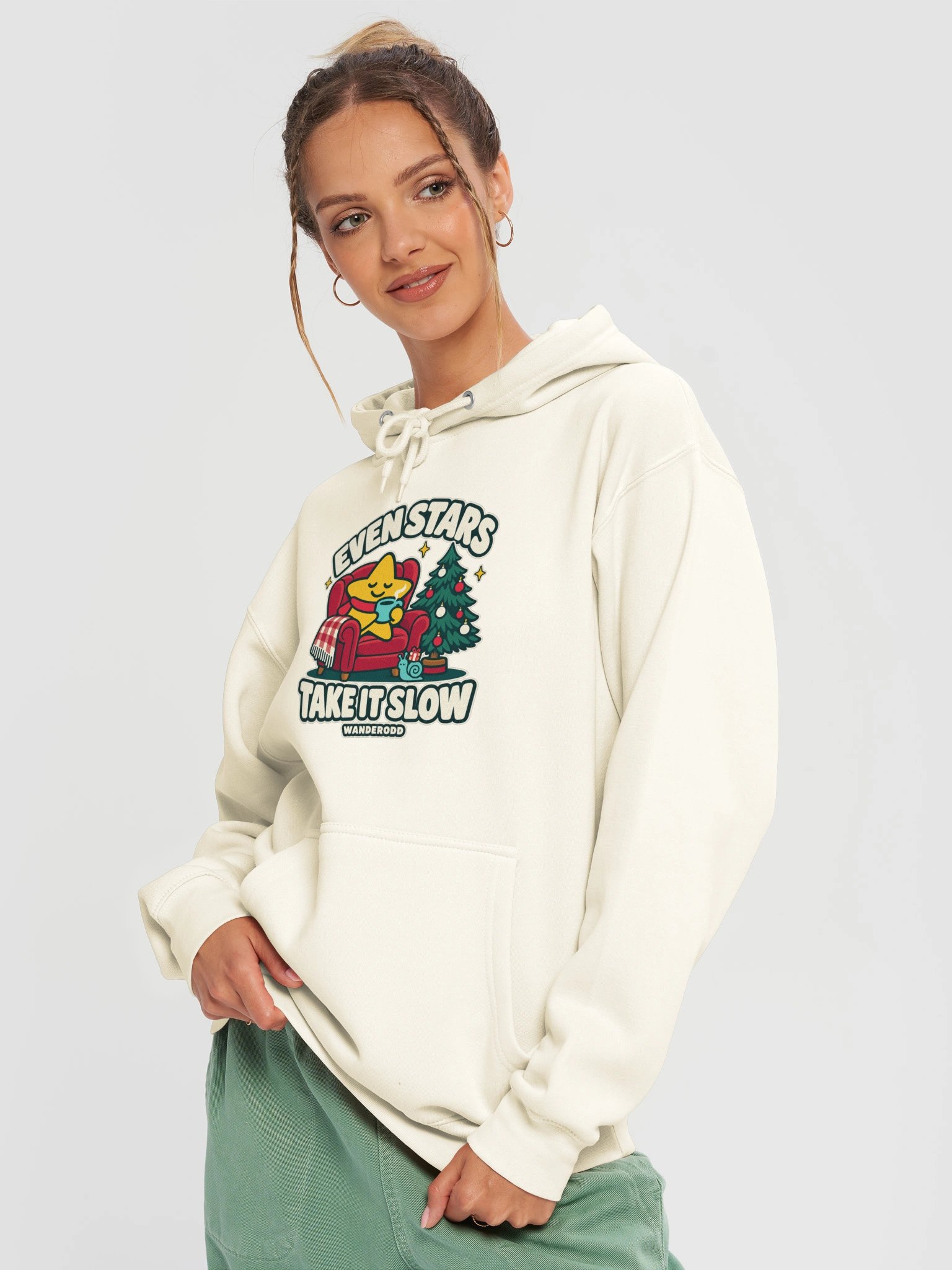 Christmas Star Hoodie – Classic Fit | WanderOdd product image (34)