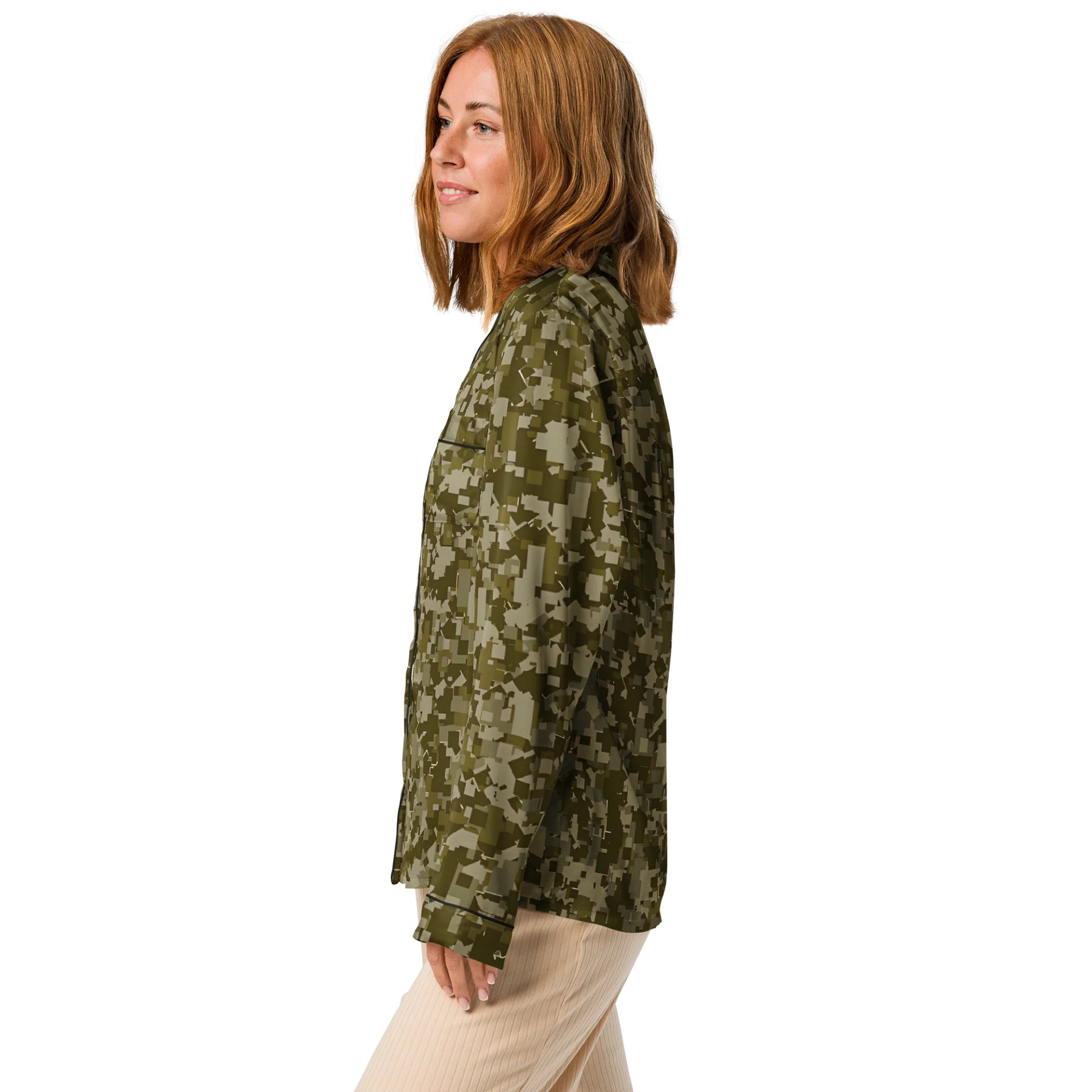 Pixelated Camo Dream Women's Pajama Top product image (4)
