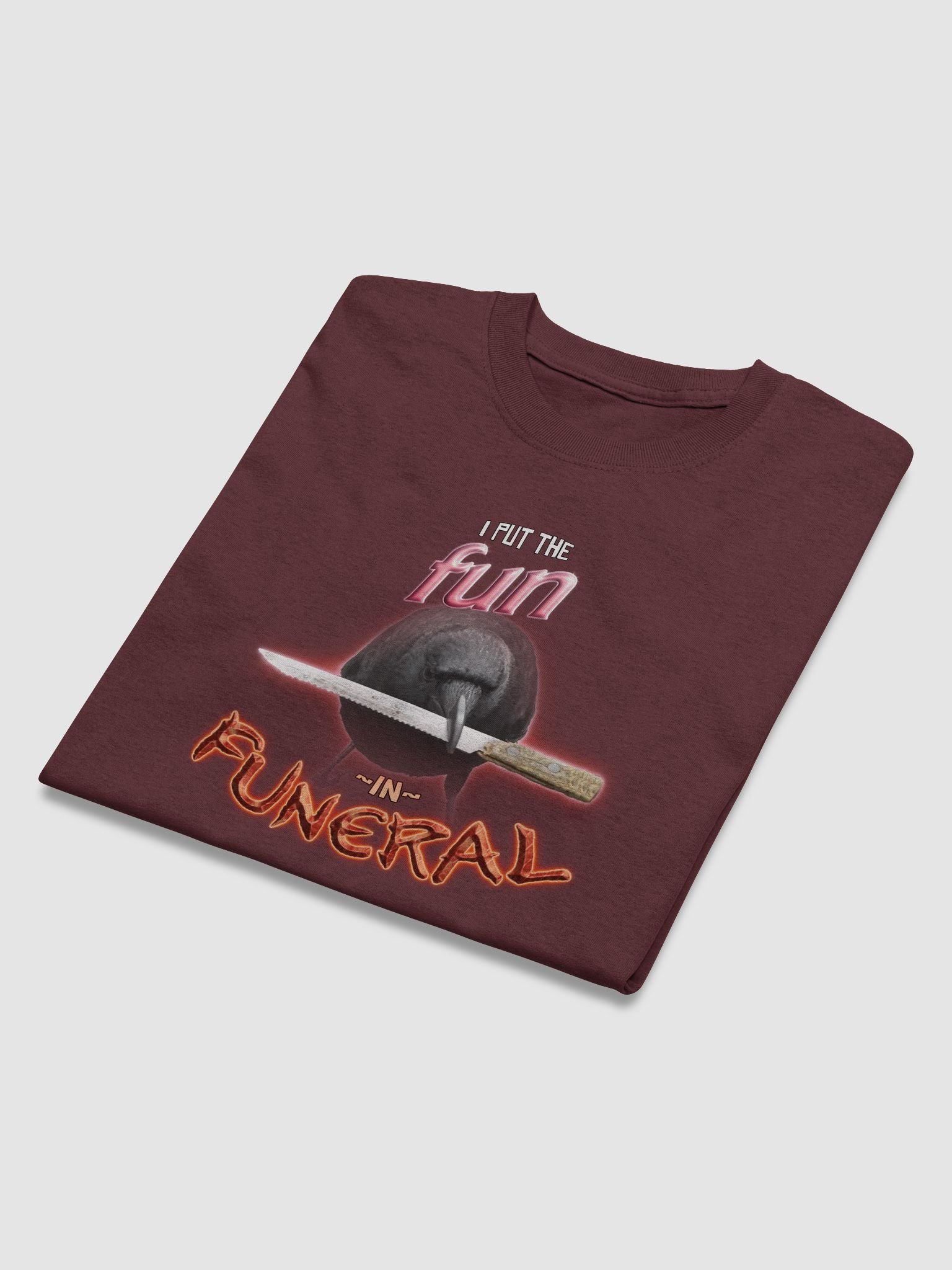 I put the fun in funeral crow T-shirt product image (3)