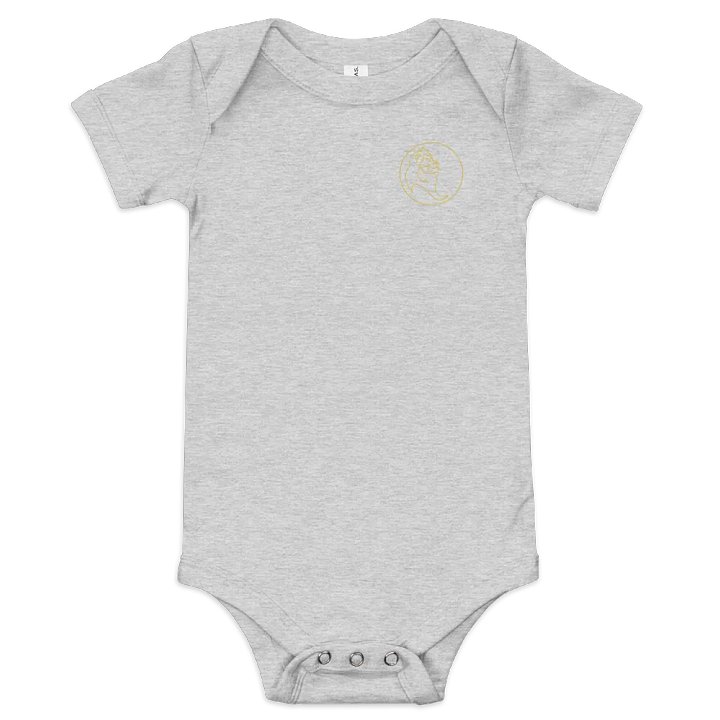 Golden Leo Circle Baby Onesie product image (4)