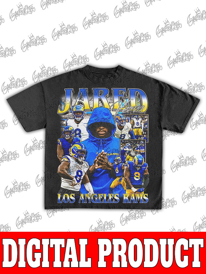 Jared Verse Los Angeles Rams Rookie Defensive End Vintage Bootleg Graphic product image (1)