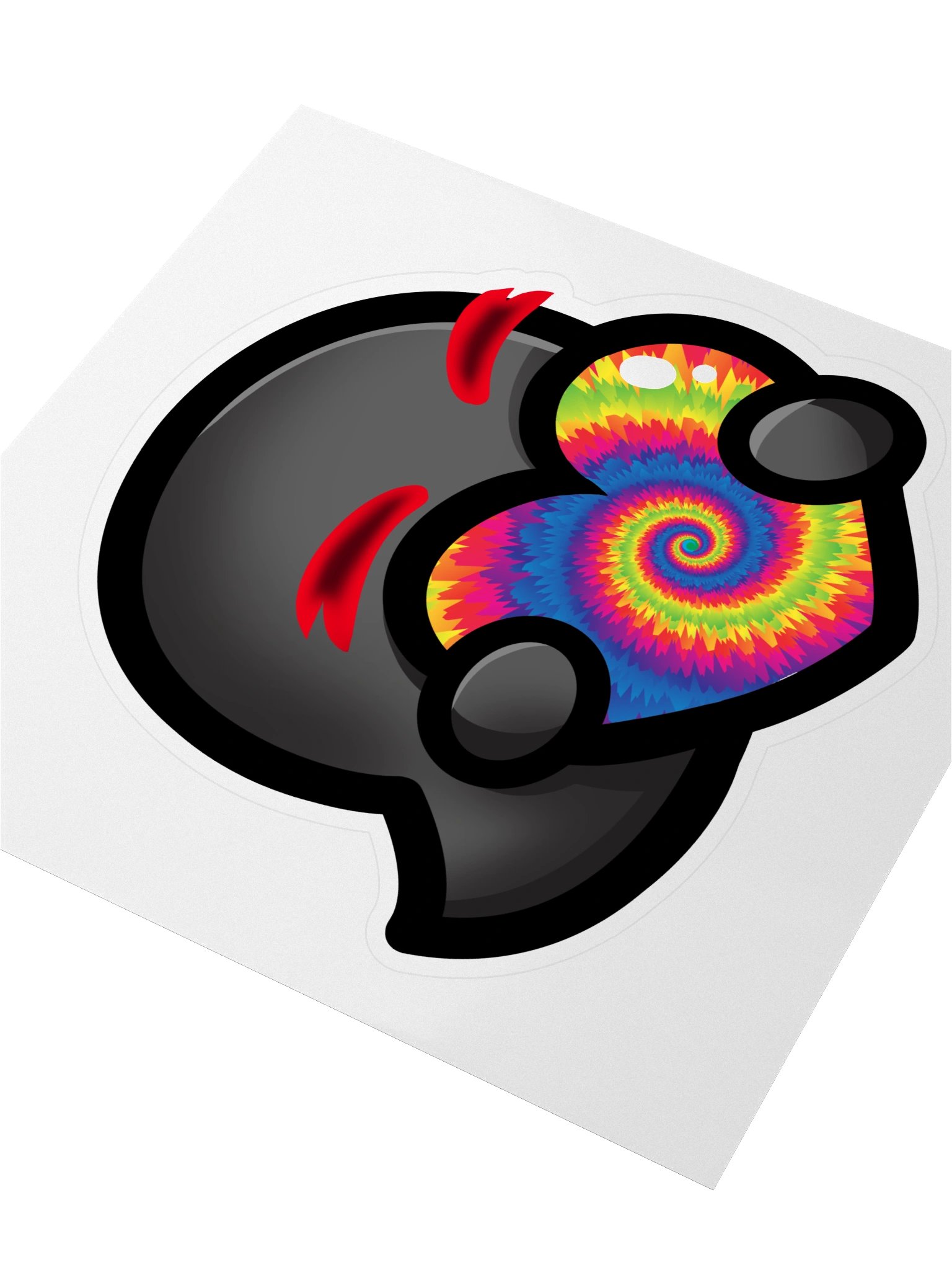 Tie Dye Heart Sticker product image (3)