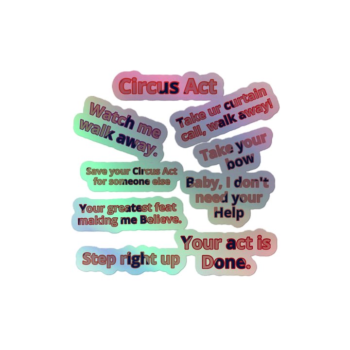 Circus Act Stickers product image (2)