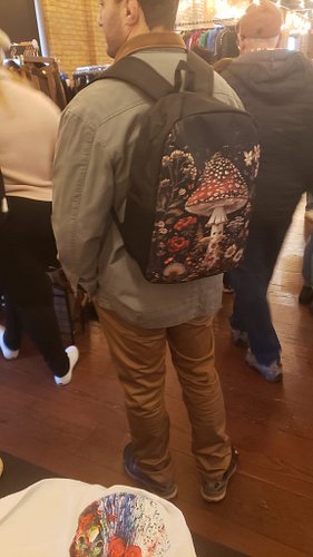 Vintage Market is busy.  Live when someone wears my stuff.