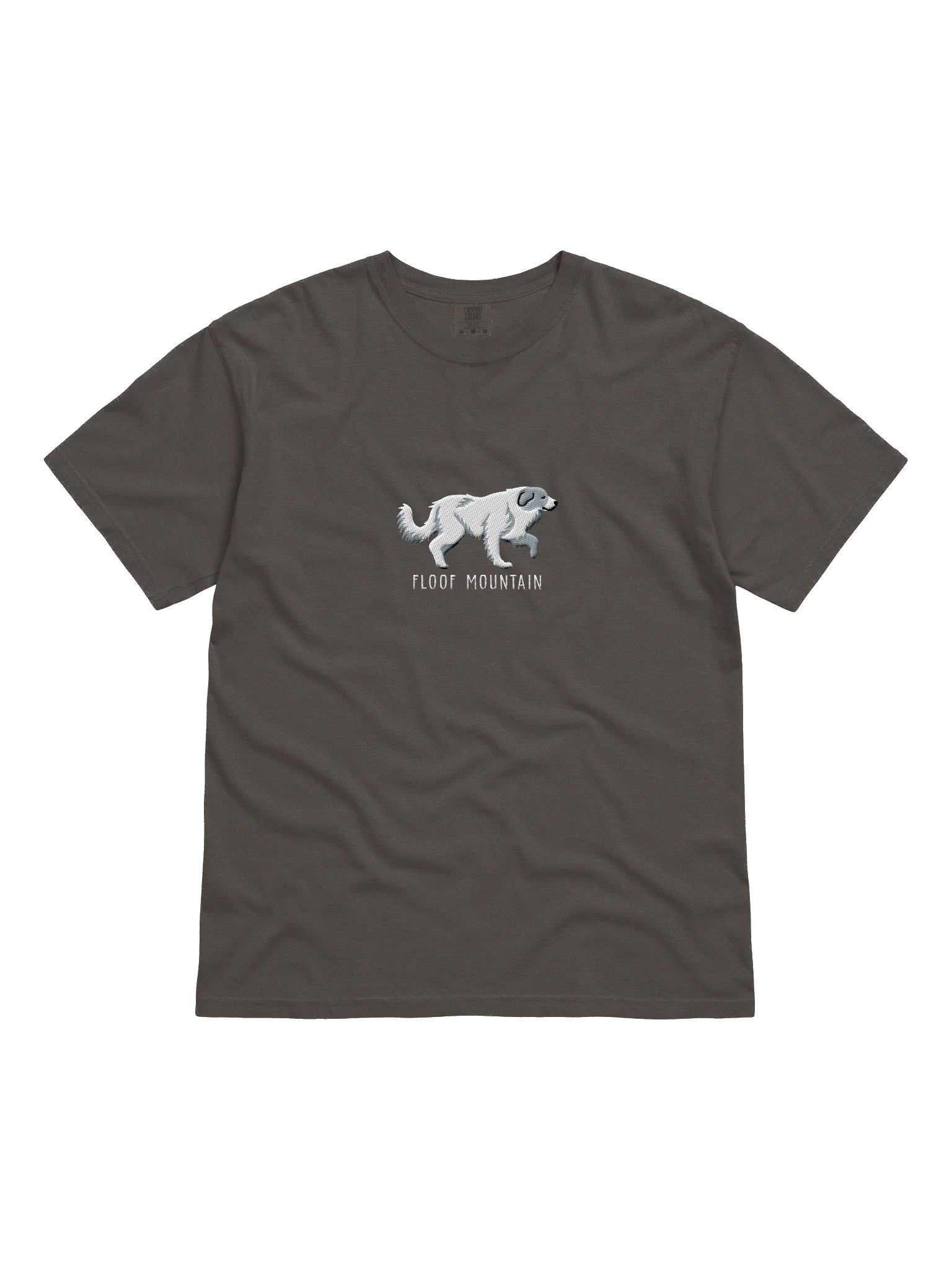 Floof Mountain T-Shirt(Embroidered) of a Great Pyrenees(Blue & White) product image (4)