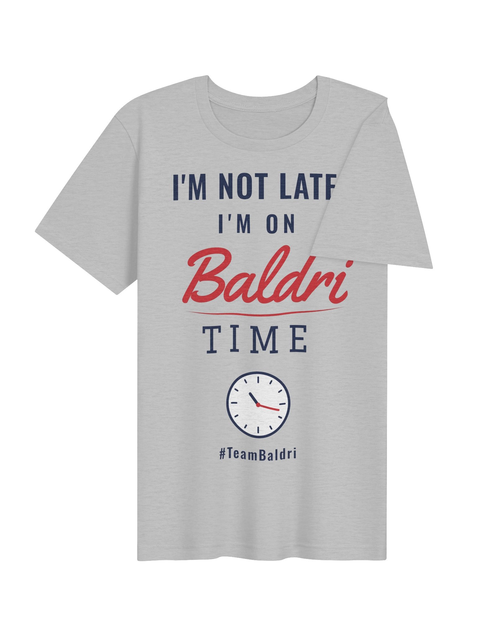 I'm Not Late, I'm On Baldri Time Tee - White/Cream/Gray product image (11)