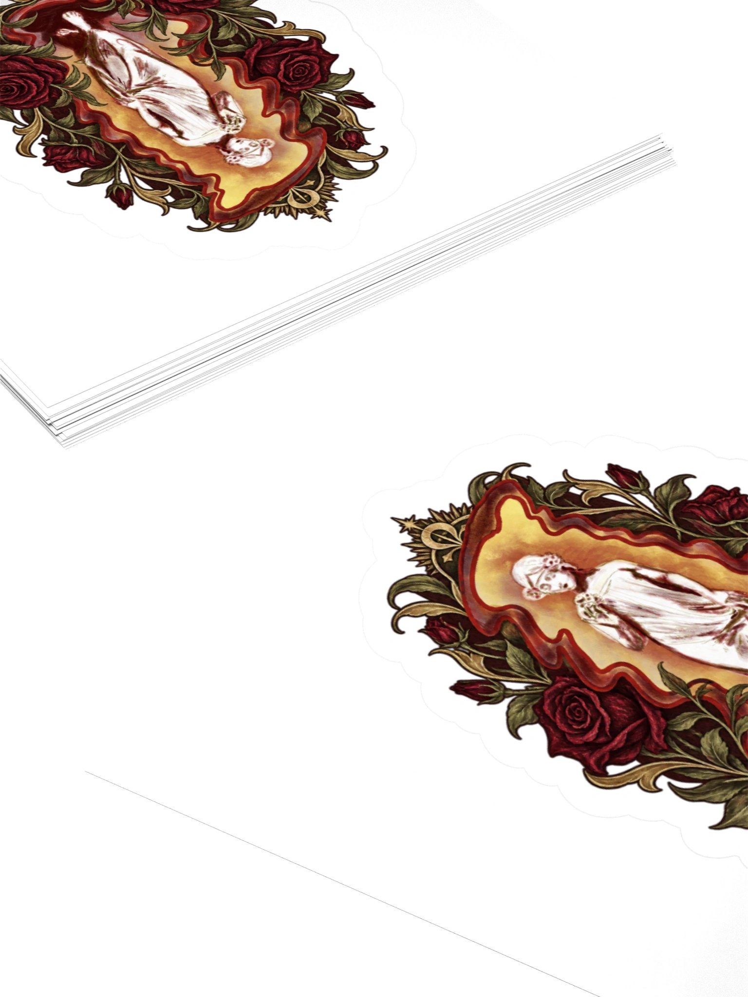 Gothic Rose Statue Kiss Cut Sticker product image (11)
