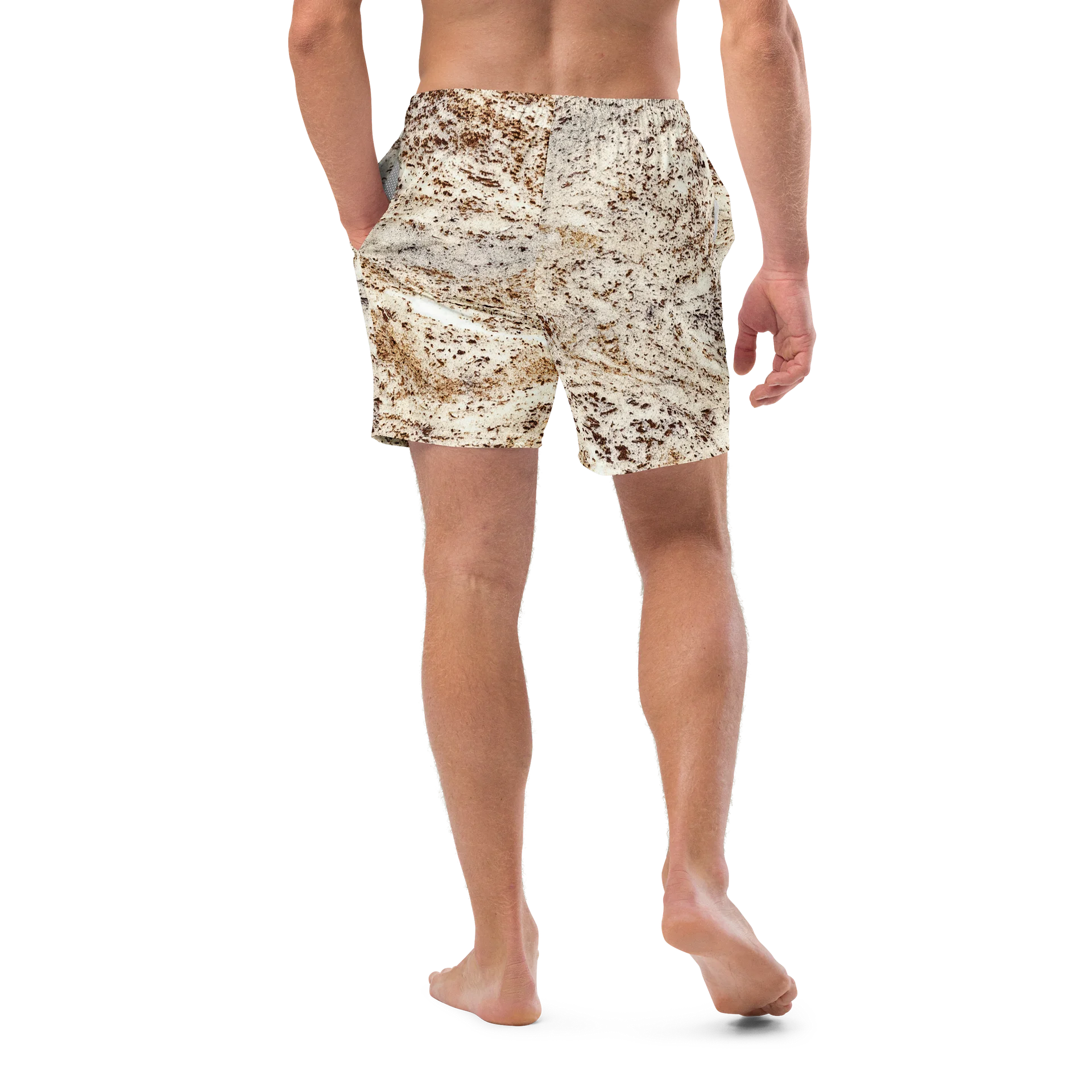 Espresso Swirl All-Over Print Swim Trunks product image (10)