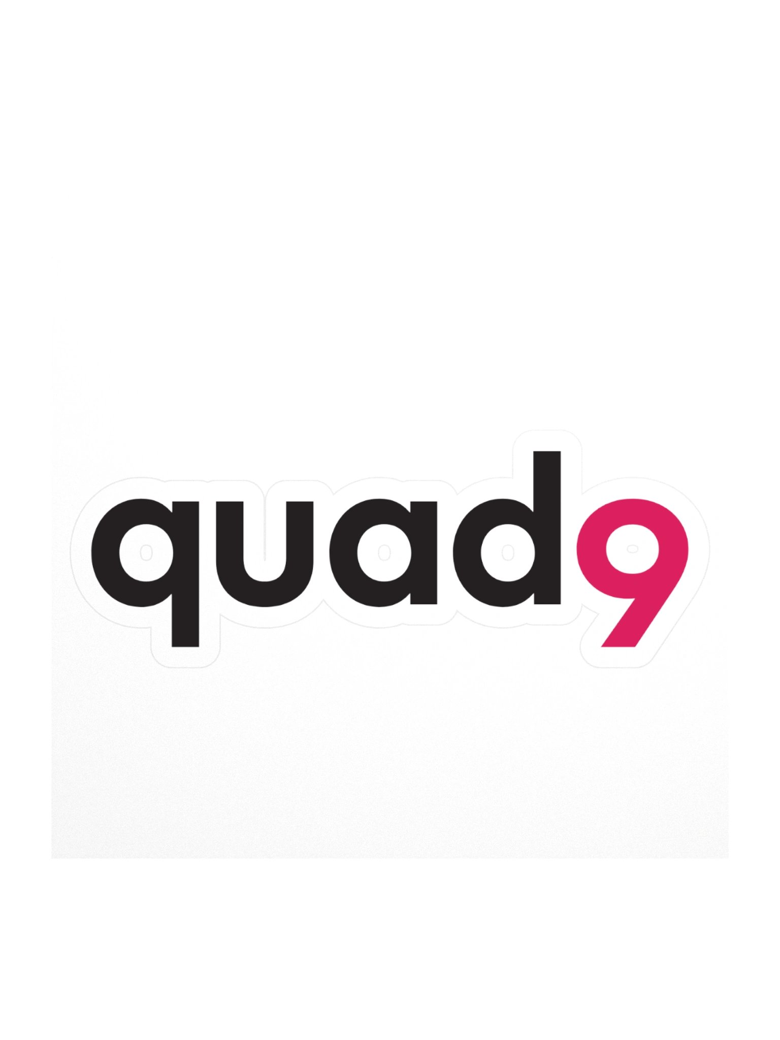 Quad9 Black Logo Sticker product image (1)