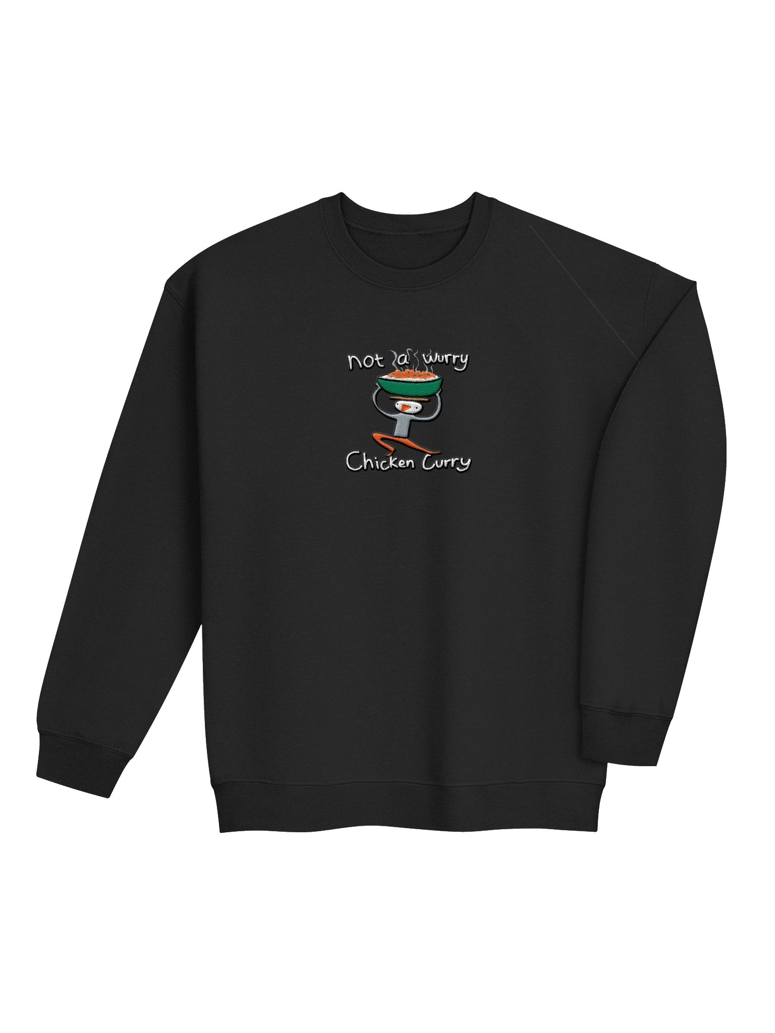Embroidered Not a Wurry Chicken Curry Sweatshirt product image (4)